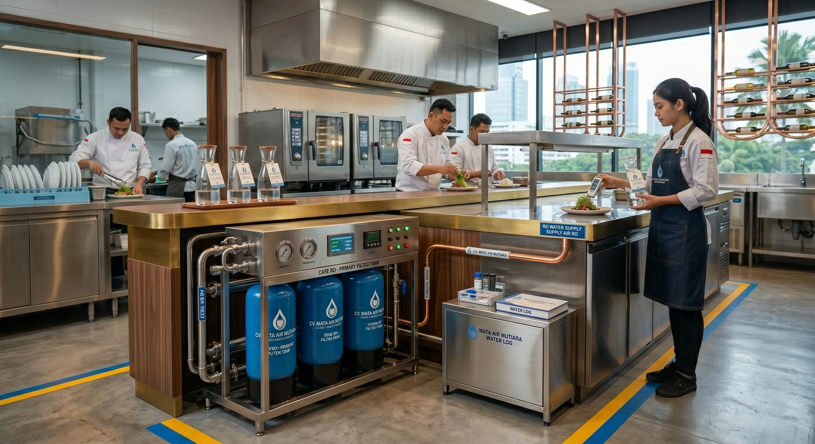 Instalasi RO Portable Cafe | CV. Mata Air Mutiara
